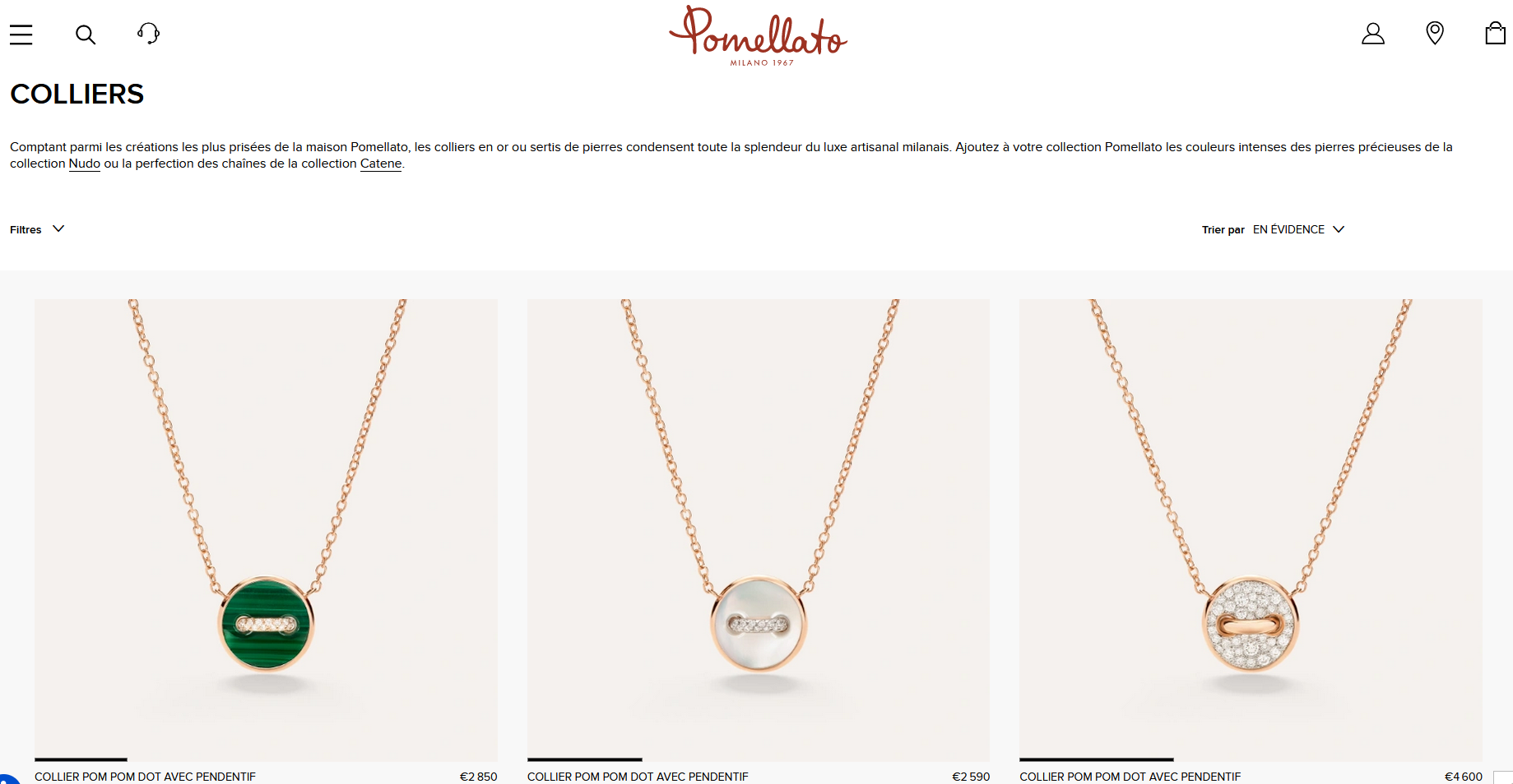 collier pomellato