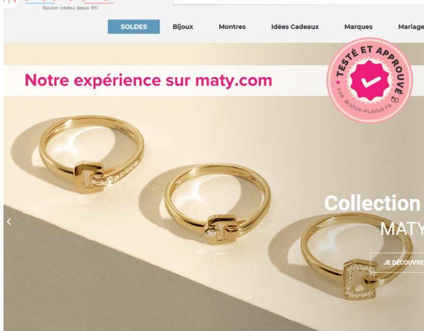 J’ai testé le site de bijoux Maty : Mon avis complet