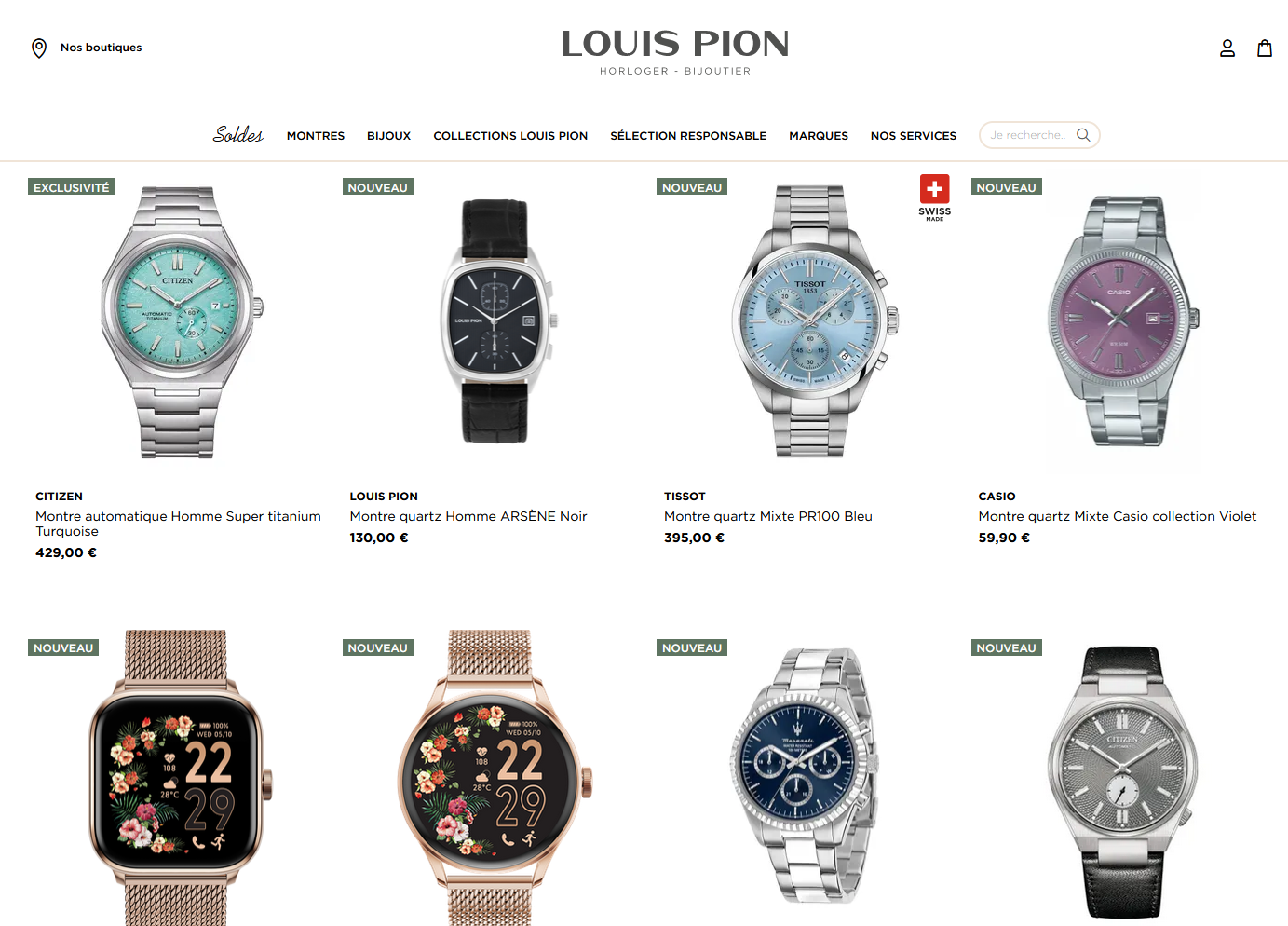 montre louis pion