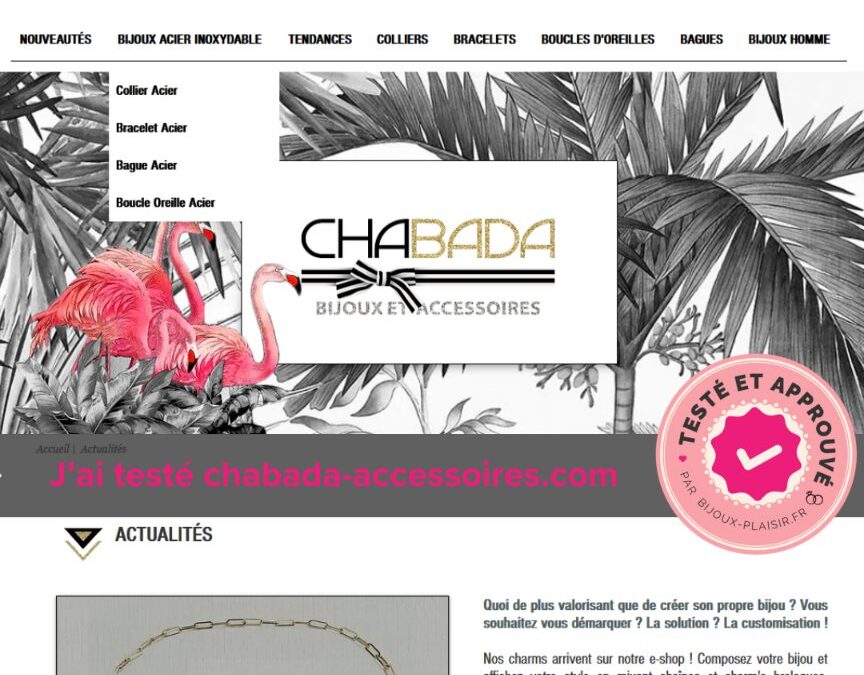 J’ai testé le site de bijoux Chabada : Mon avis complet